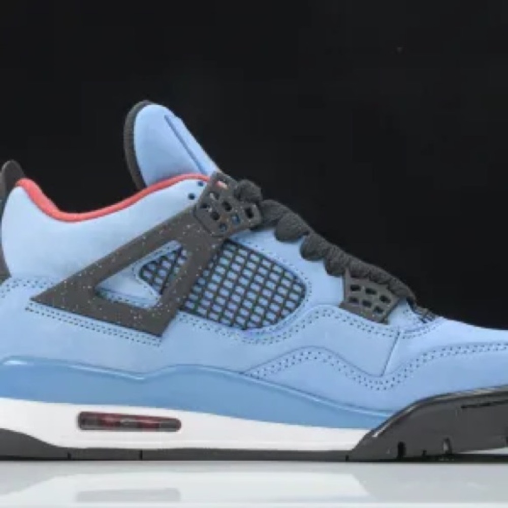 Air Jordan Retro Blue and Black Sneakers